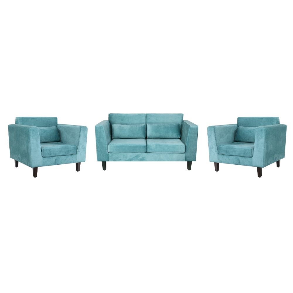 SnoozePro Plus Sofa Set - (2+1+1) Reflection Aqua Blue